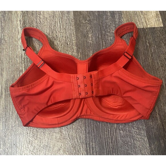 Panache Power Sports Bra Underwire High Impact 32E Style 5021A Red Workout Gym - Picture 3 of 7